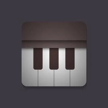 Piano icon 스톡 일러스트