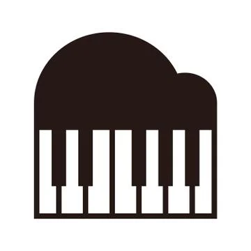 Piano icon Stock Illustration