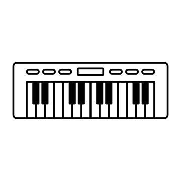 Piano icon vector template Stock Illustration