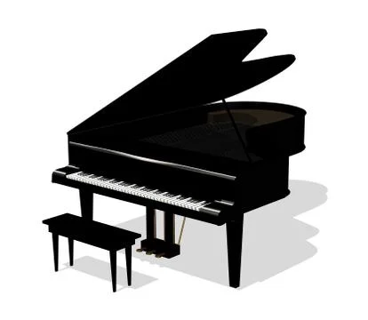 Piano Stock Illustration