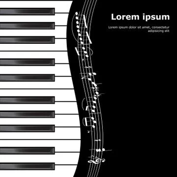 Piano illustration Stock Illustration