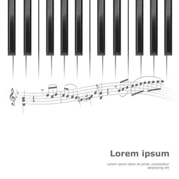 Piano illustration Stock Illustration