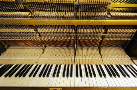 Piano inside Stock Photos