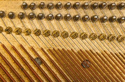 Piano inside Foto stock