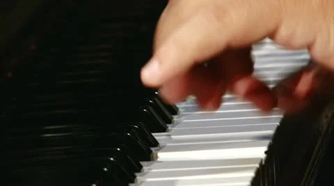Piano, jazz, close up Stock Footage 12660287
