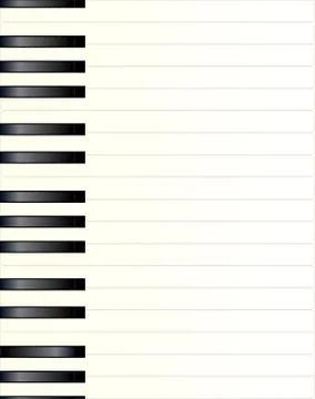 Piano Key Background Stock Illustration