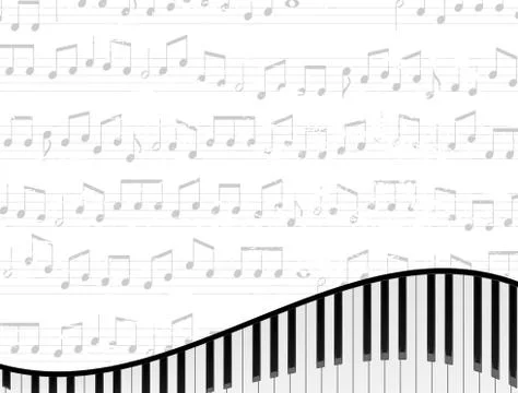 Piano keyboard background Stock Illustration
