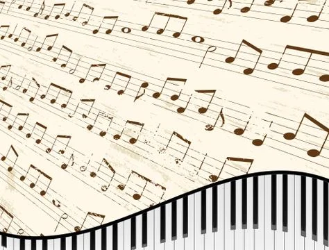 Piano keyboard background Stock Illustration