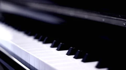 Piano Keyboard Stock Footage 4216199
