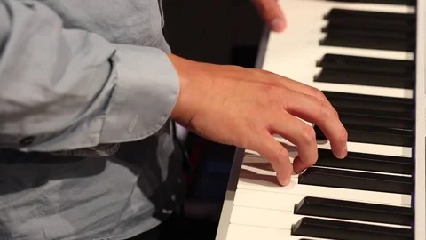 Piano Keyboard Stock Footage 79835381