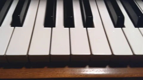 Piano Keyboard Stock Footage 98458025
