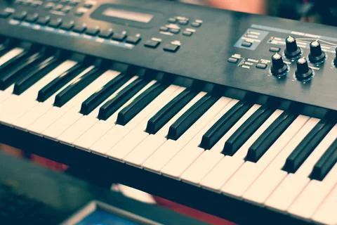 Piano keyboard Stock Photos