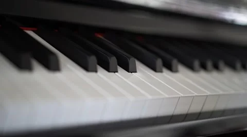 Piano Keyboard Slide from left to right Stock Footage 50130671