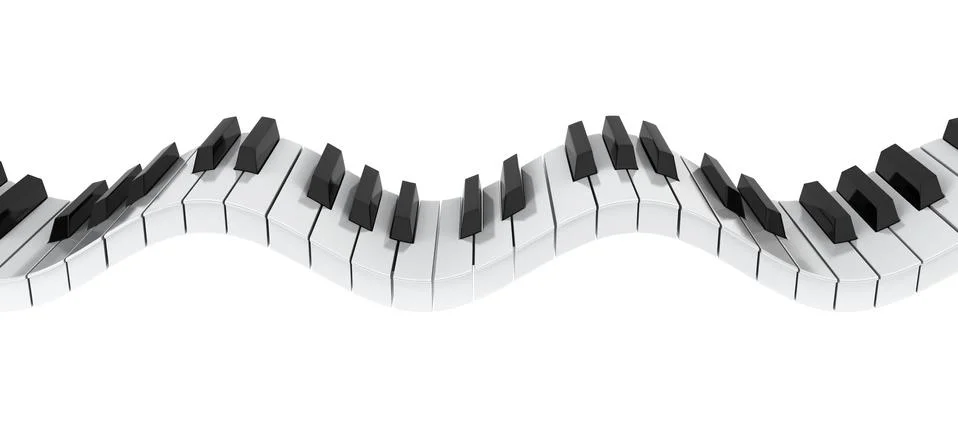 wavy piano keys clip art