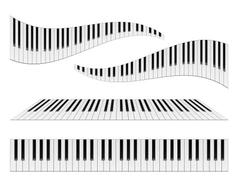 Piano Keyboards Illustrazione stock