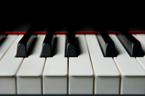 Piano keyes close-up Foto stock