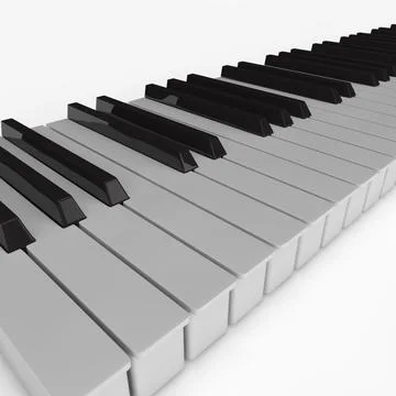 Piano Keys 3D Model