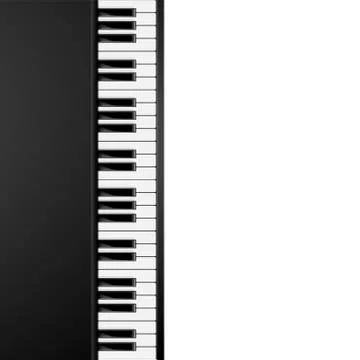 Piano Keys Background Stock Illustration