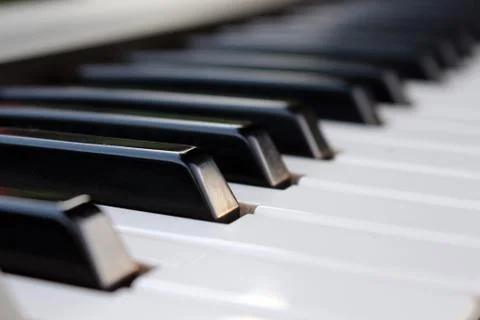 Piano keys background Stock Photos