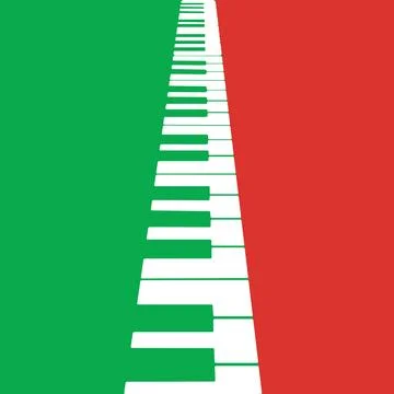 Piano keys background template Stock Illustration