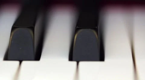 Piano Keys up close Dolly Stock Footage 4214567