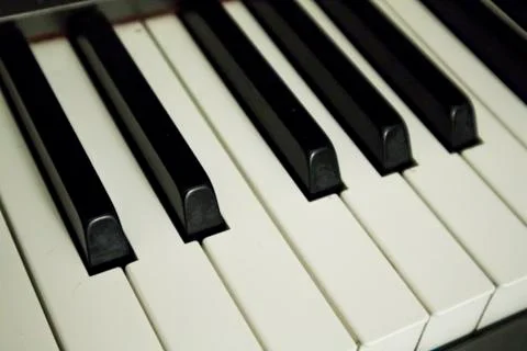 Piano Keys Close Up Stock Photos