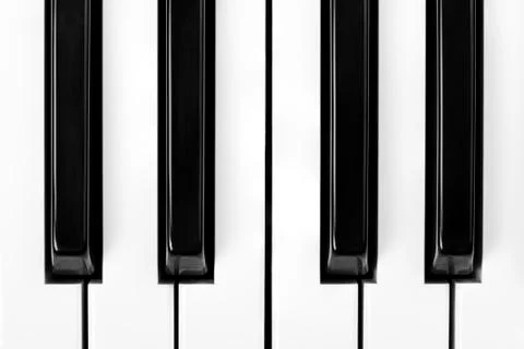 Piano Keys Close Up Stock Photos