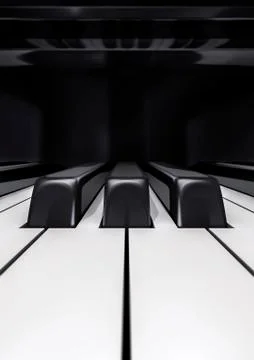 Piano keys closeup Иллюстрация