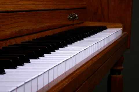 Piano keys diagonal Stock Photos