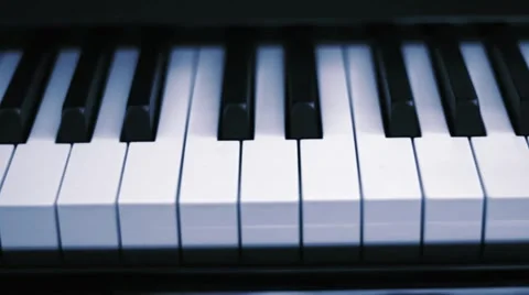 Piano Keys Dolly Stock Footage 4215121
