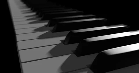 Piano Keys Dramatic Intro Shot (2160p 29.97) Video stock 109874208
