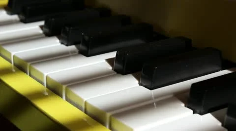 Piano keys Stock Footage 20436546