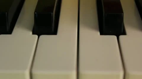 Piano keys Stock Footage 20436647
