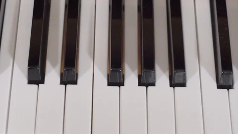 Piano keys Stock Footage 86688956