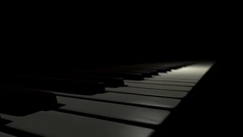 Piano Keys Stock Footage 95645578
