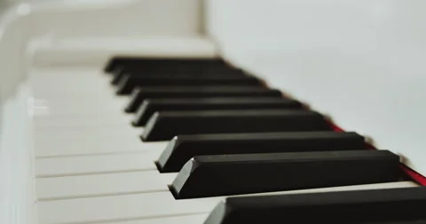 Piano keys Stock Footage 155866556