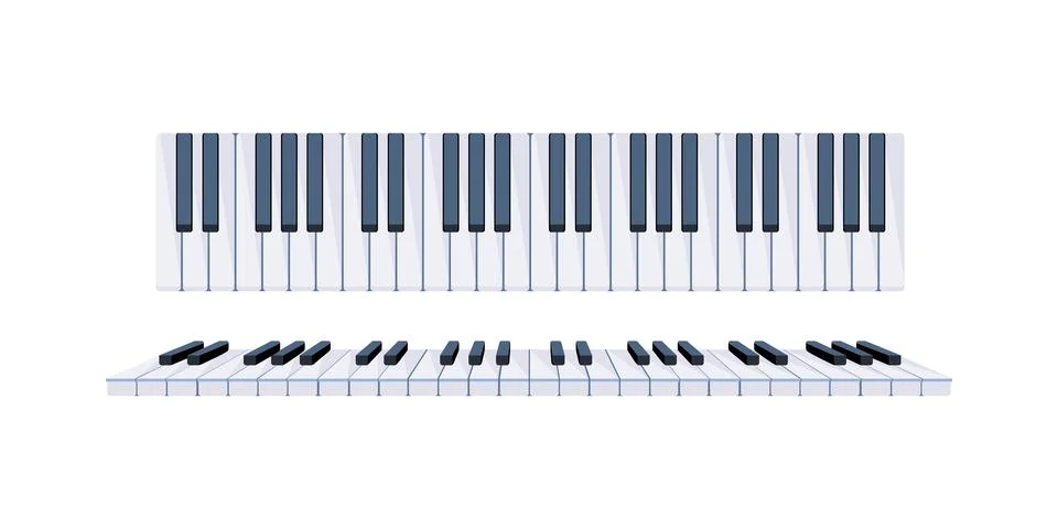 Piano keys forming a seamless pattern for music backgrounds Stock Illustration
