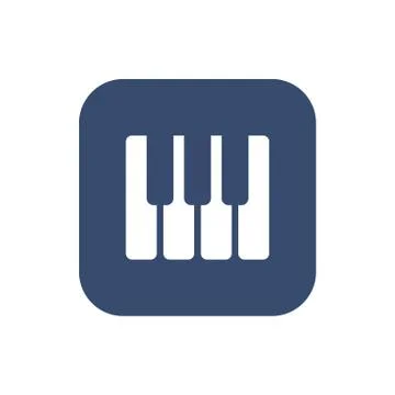 Piano Keys Icon Stock Illustration