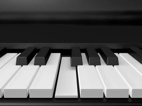Piano keys Stock Illustration
