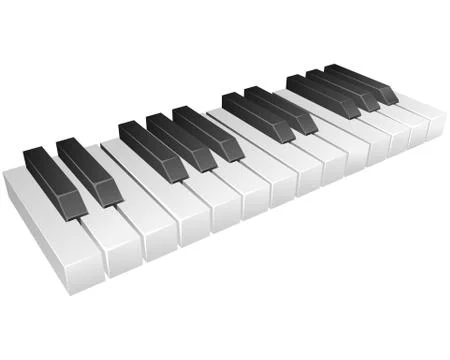 Piano keys Stock Illustration