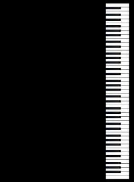 Piano keys Stock Illustration