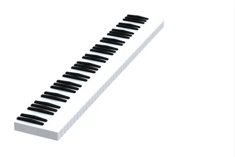 Piano keys Stock Illustration