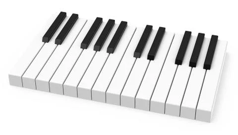 The piano keys Stock Illustration