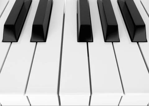 Piano keys Stock Illustration