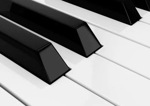 Piano keys Stock Illustration