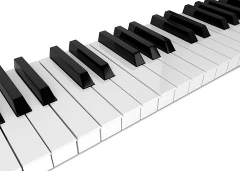 Piano keys Stock Illustration