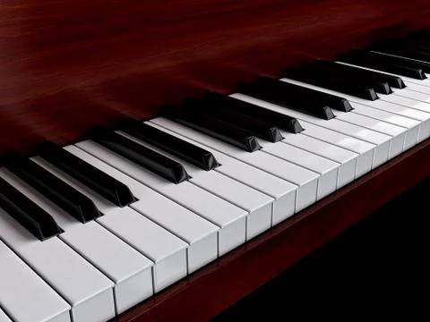 Piano keys Stock Illustration