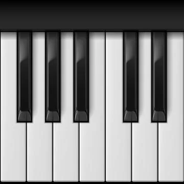 Piano keys Stock Illustration