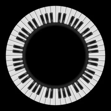 Piano keys 스톡 일러스트