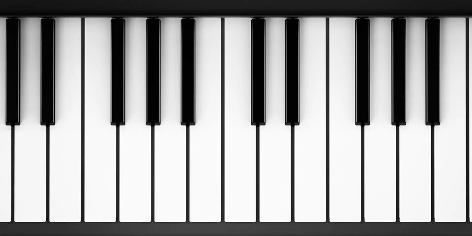 Piano keys Illustrazione stock